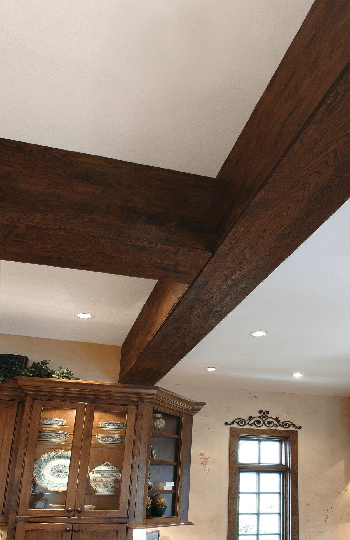 Antiqued Hollow & Solid Beams | Fireplace Mantels